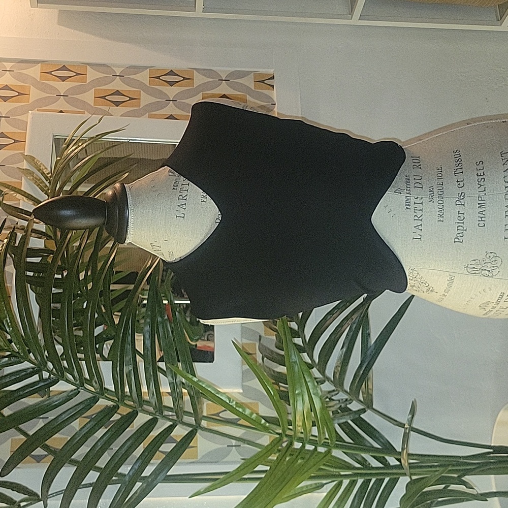 Zara Women Made in Morocco little black sexy crop top